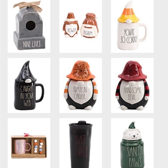 RAE DUNN Retired Halloween 9 Nine Lives Tombstone Birdhouse Ceramic Grey NIB - Picture 6 of 6